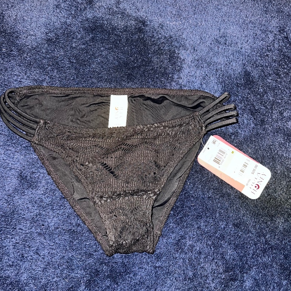NWT Hula Honey Black Bikini Bottoms